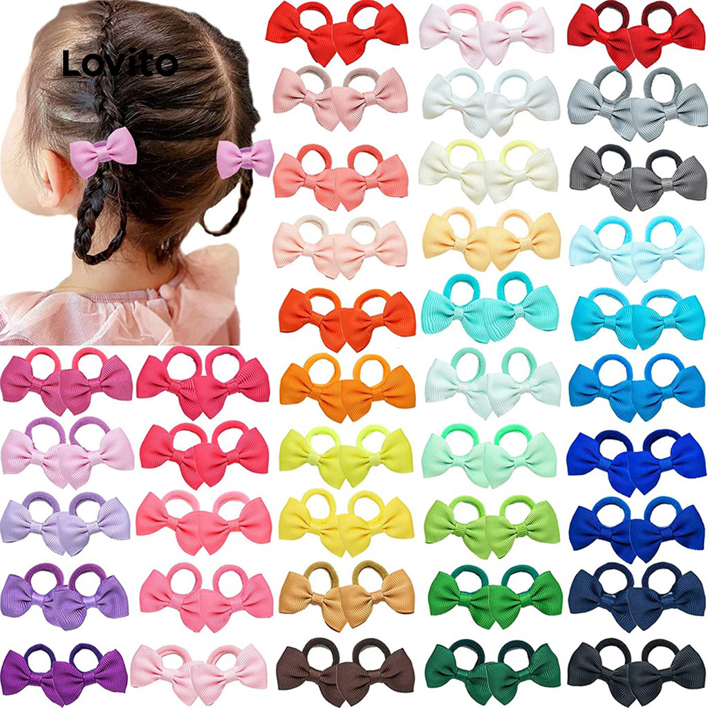 Lovito Laços De Cabelo Multicoloridos Fofos De Desenho Animado Para Bebês E Crianças LCS099005 - Baby & Kids Fashion