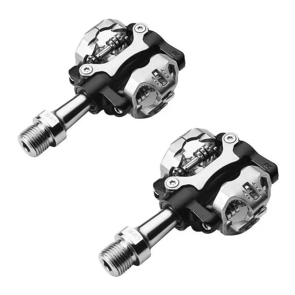 PEDAL 9/16 CLIP WELLGO MTB W-01 EIXO CR-MO COM ROLAMENTOS
