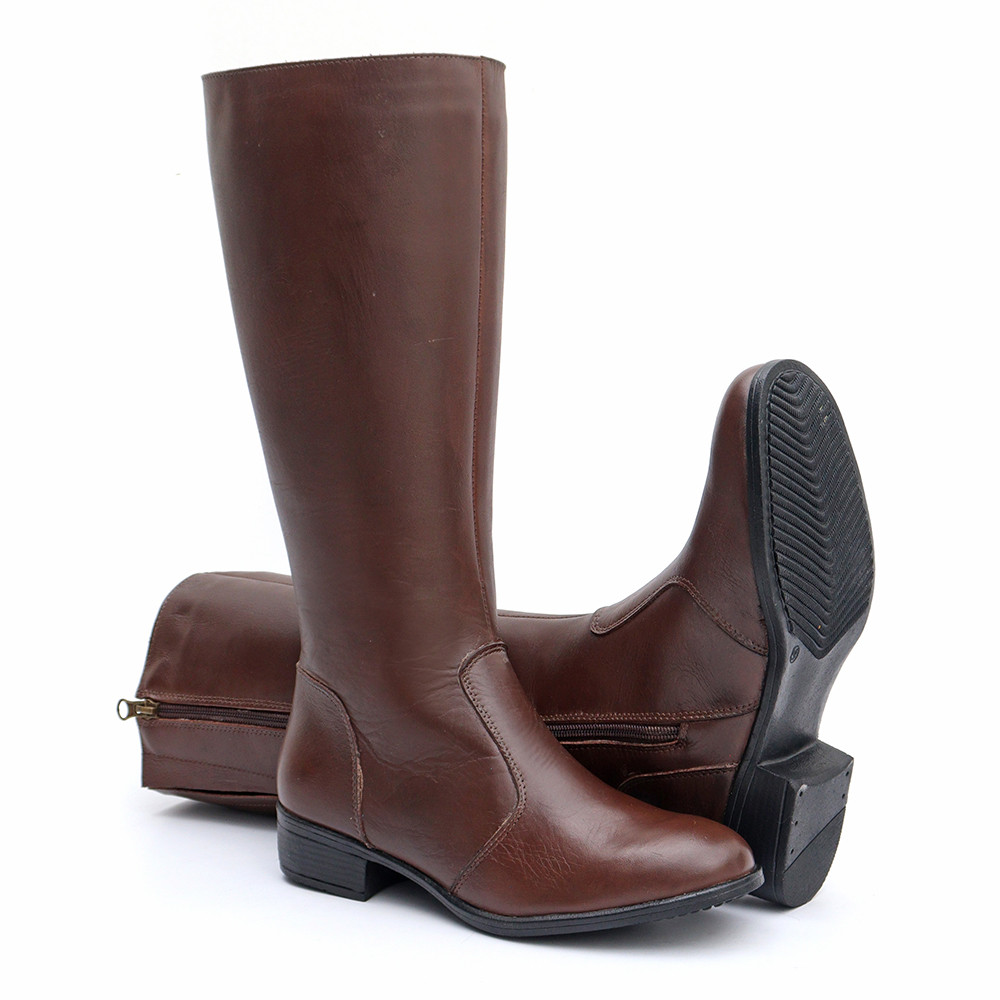 Bota Montaria Marrom Cano Alto: Onde Comprar | BuscaProdutos