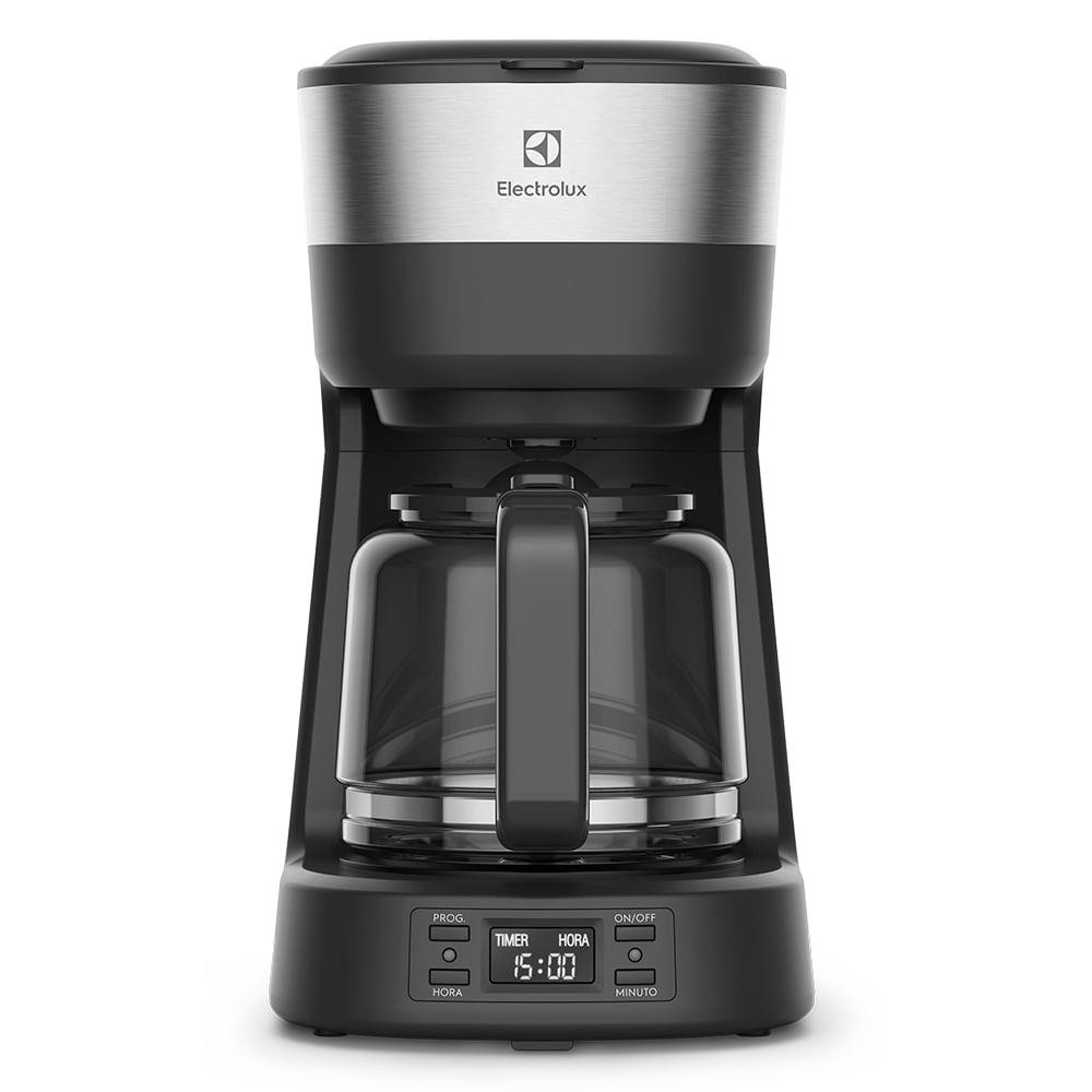 Cafeteira Elétrica Electrolux 30 Xícaras Experience Programável com Timer Cor Inox Preta (...
