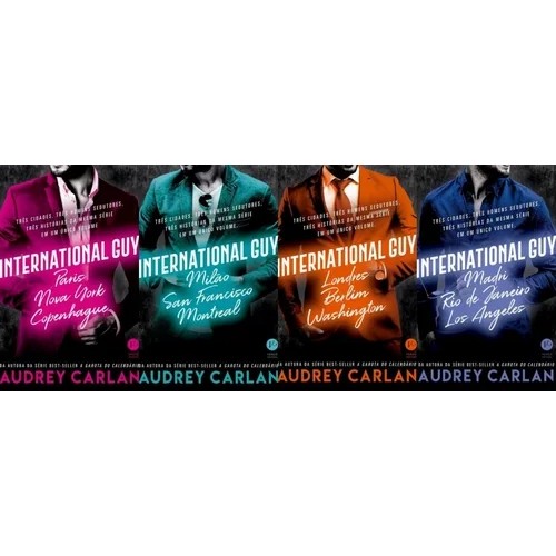 Kit Internacional Guy - Saga Em 4 Volumes Completa autor Audrey Carlan