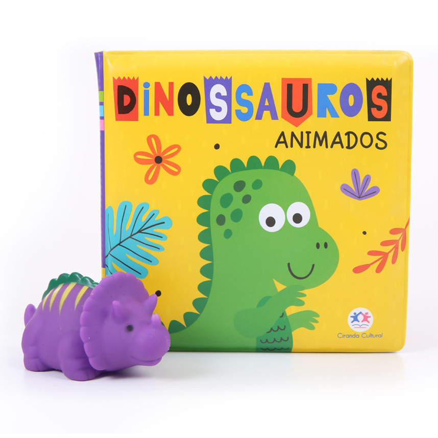 Livro De Banho Ciranda Cultural Dinossauros Animados em Oferta na Shopee
