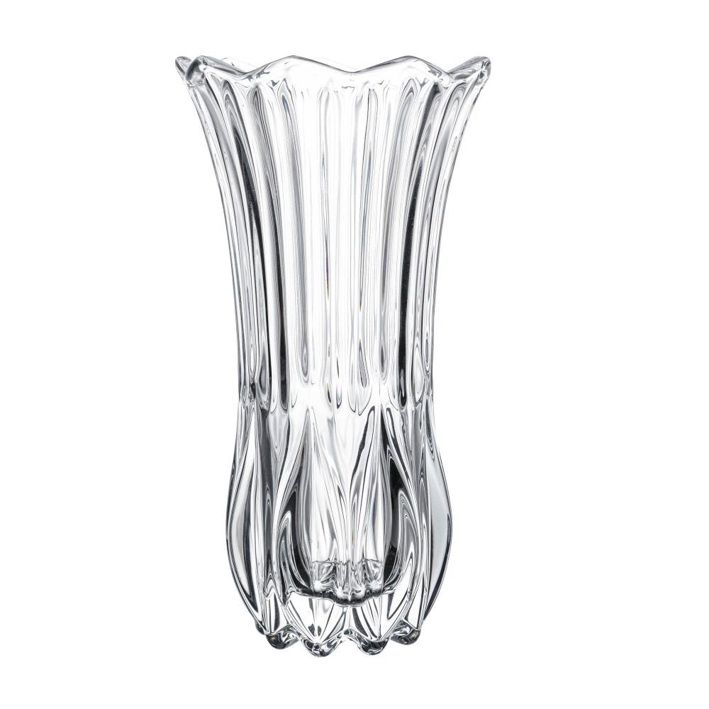 Vaso Wolff Tulipa Vidro 10cm x 10cm x 19cm Decoração Sala Casa Flores Arranjo Mesa Centro Presente Sofisticado Luxo Fino