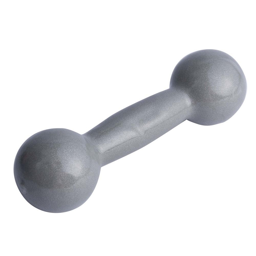 Detalhes do Halter Emborrachado 1Kg Ferro Fundido PVC S1 Cinza Acte