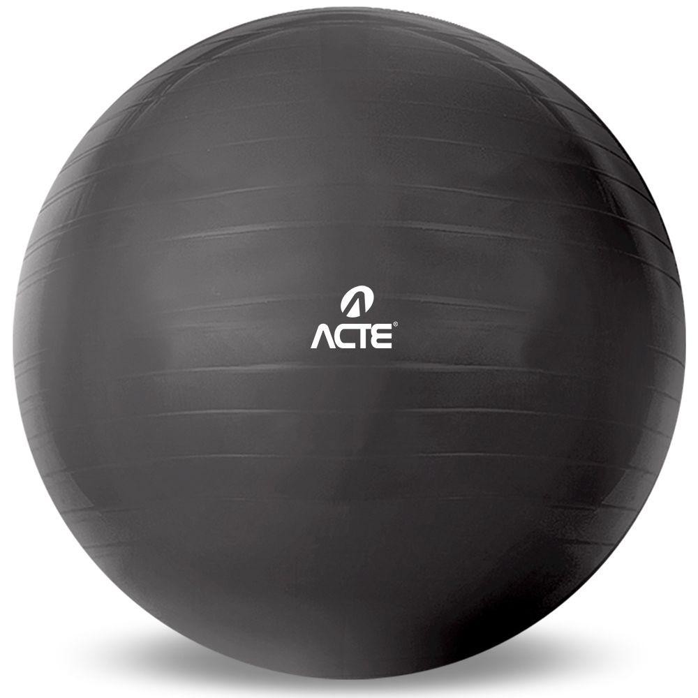 Bola Pilates 75 cm PVC Anti-Estouro T9-75 Cinza Acte - Sports & Outdoors