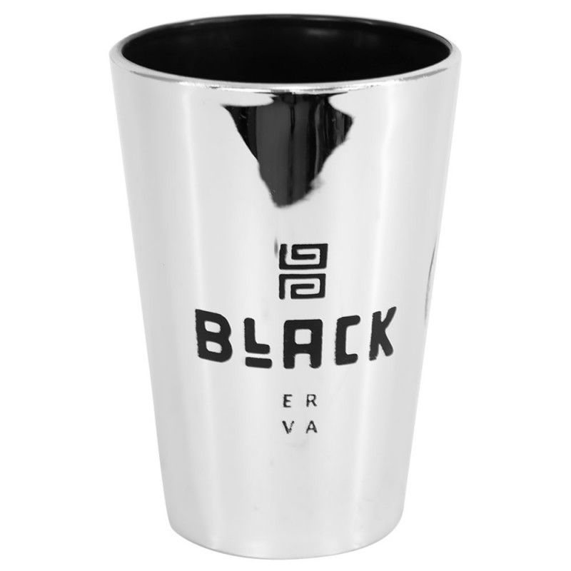 COPO TERERE PLÁSTICO BLACK ERVA REDONDO CROMADO em Oferta na Shopee