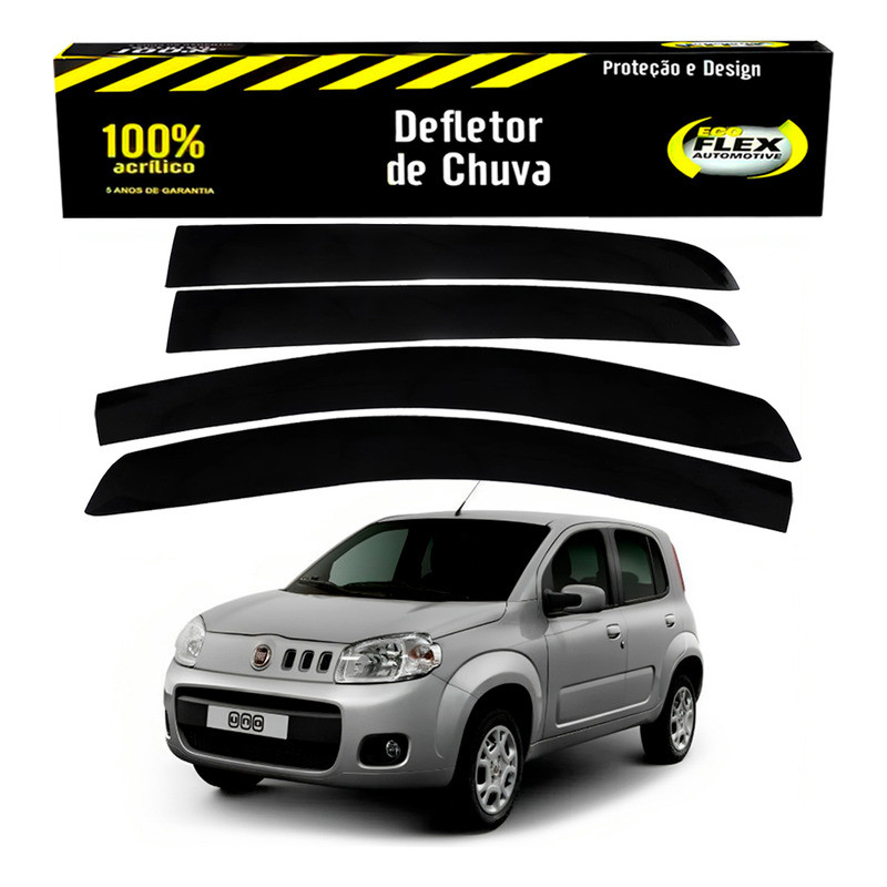Calha Defletor Chuva Uno 1.0 1.4 4 Portas 2010 A 2016