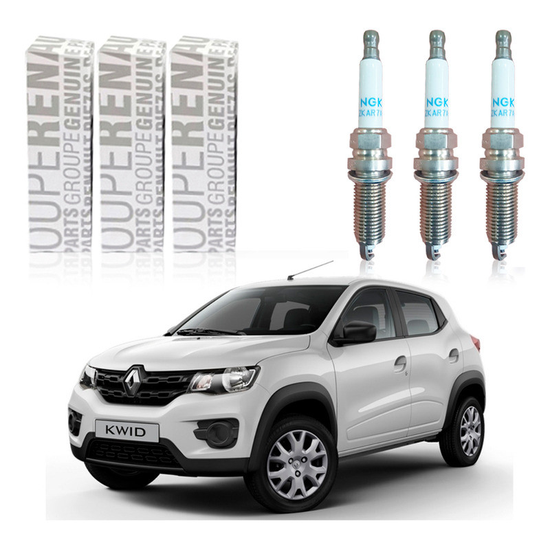 Jogo Velas Original Kwid 1.0 12v 2017 A 2021 - Spare Parts and Accessories for Vehicles