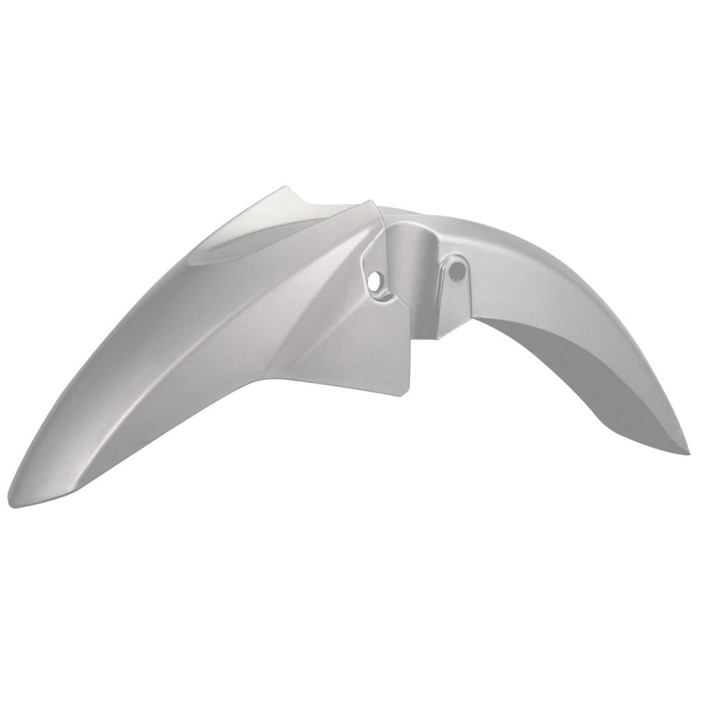 Paralama Dianteiro Moto Honda Fan 160 EX 2019 Cor Prata Force Metálico ABS 100% Virgem e Proteção UV
