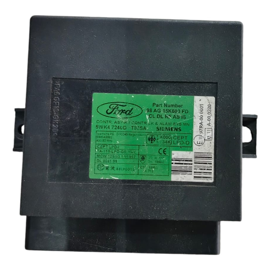 Modulo Central De Alarme 98ag15k600fd Ford Mondeo 96 A 2000