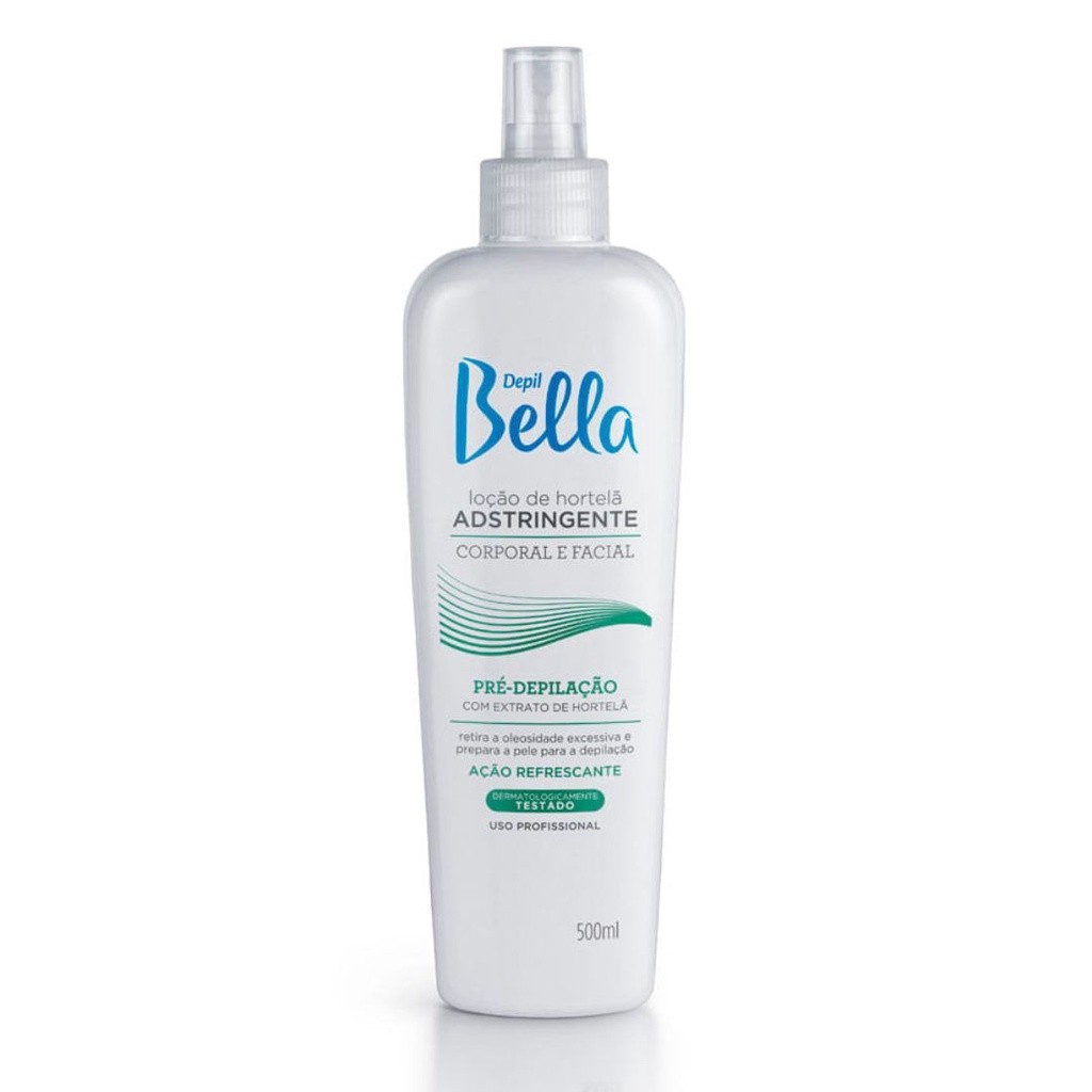 Depil Bella Loção Adstringente Pré Depilatório Hortelã 500ml