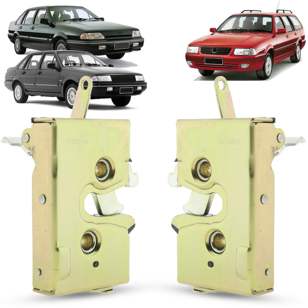 Par Fechadura Interna Porta Traseira Predisposta Elétrica Volkswagen Santana Quantum 1991 a 2006 Ford Versailles Royale