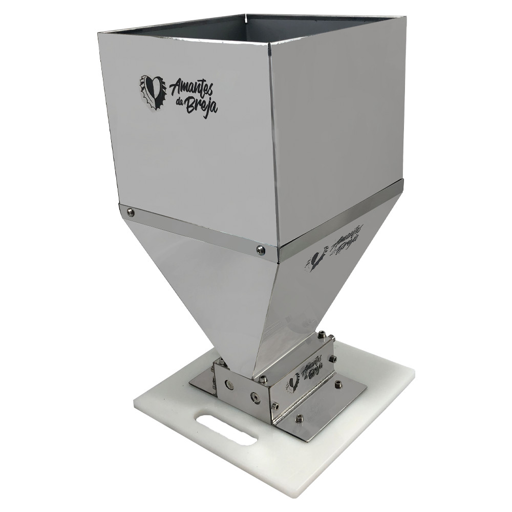 Moedor de Malte em Inox 2 Rolos com Prolongador Extensor - Inbcf