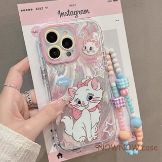 Para IPhone 16 15 14 13 12 11 Pro Max X XR XS 7 8 Plus Bonito Rosa Menina Mary Gato Com Pulseira Caso De Telefone Capa M em Oferta na Shopee