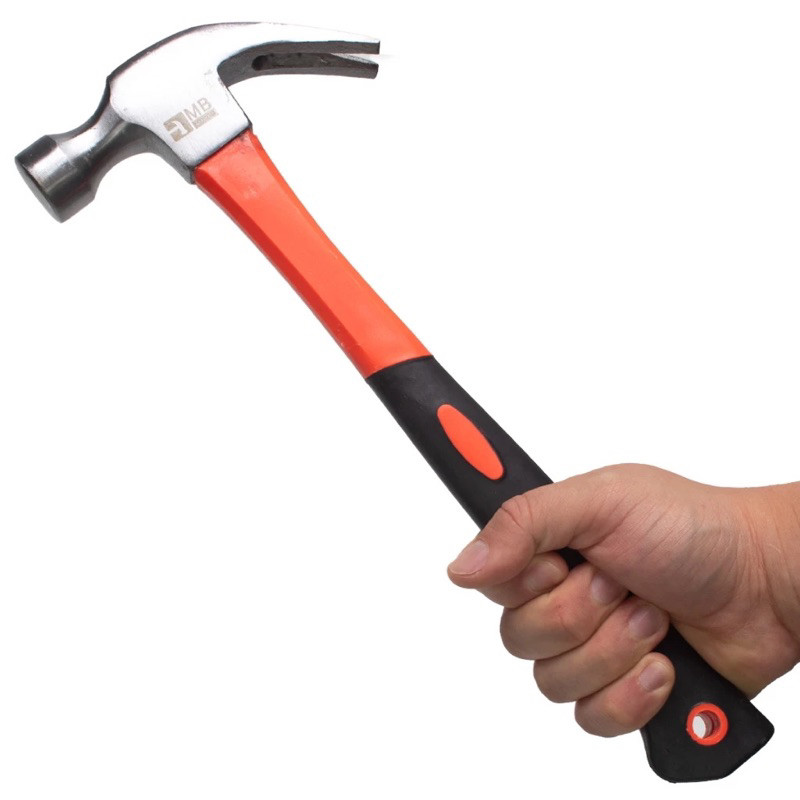 Martelo Unha Profissional Com Cabo Emborrachado Cabeça 27mm/34mm  Portátil—W-15 em Oferta na Shopee