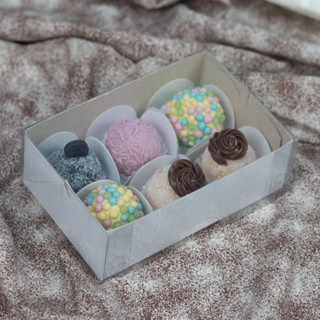 10 Caixas para 6 bombom, doces,  lembrancinhas, trufas e outros  12x8x4 cm cor Branco em Oferta na Shopee