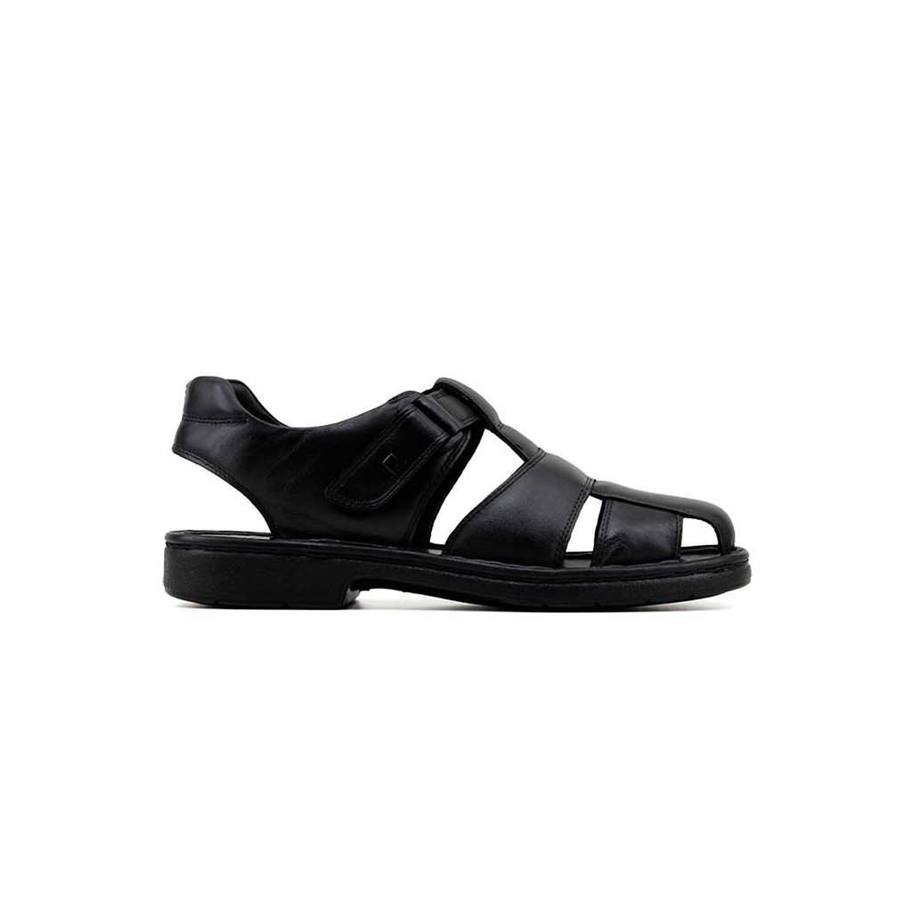 Sandália Masculina Pipper Couro Preto
