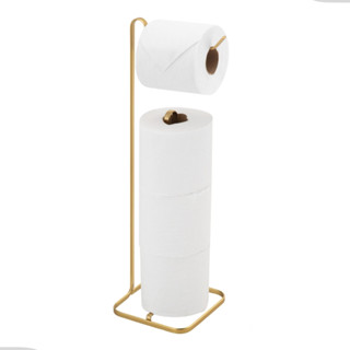 Suporte Porta Papel Higiênico de Chão Banheiro Lavabo Para 4 Rolos Piatina Dourado Gold Arthi em Oferta na Shopee