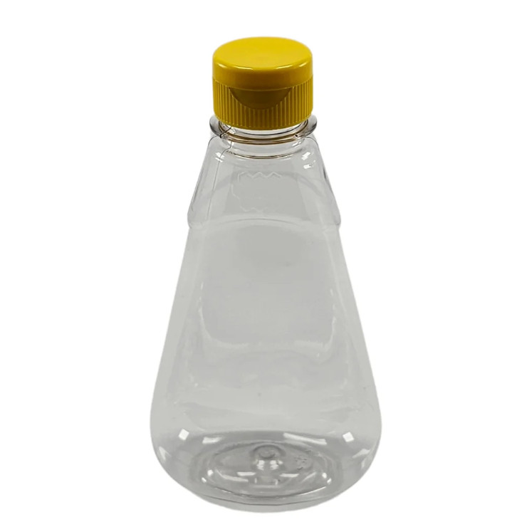 Kit 40 Frascos Pet 250ml Melado com Tampa Flip Top Amarela