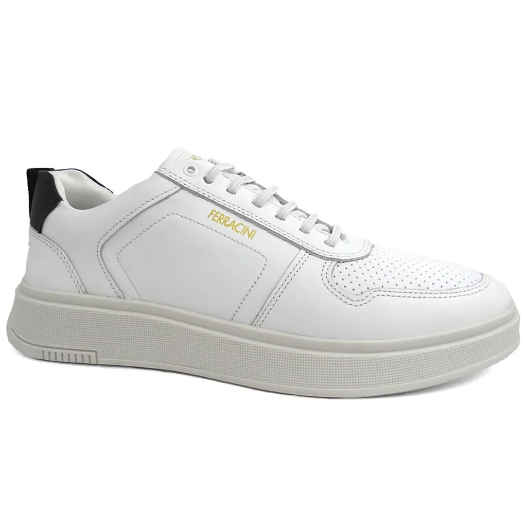 Sapatênis Ferracini Logan 9314 Branco Original | Estilo Casual leve e Duravél Dia a Dia