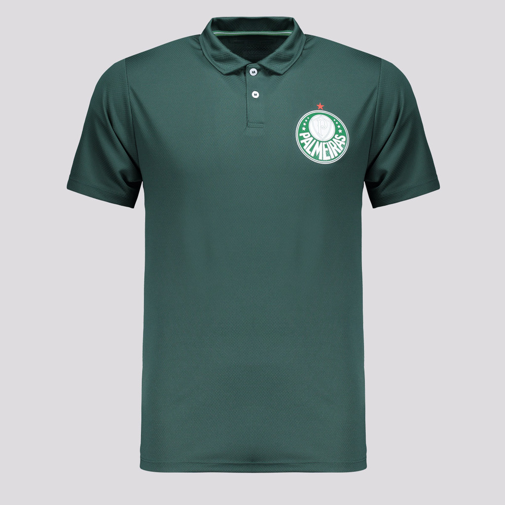 Polo Palmeiras Basic Escudo Verde em Oferta na Shopee