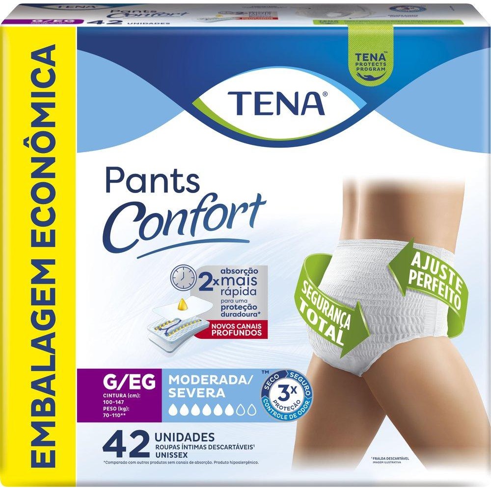 Roupa Íntima Tena Pants Confort  G/EG 42 Unidades - Health