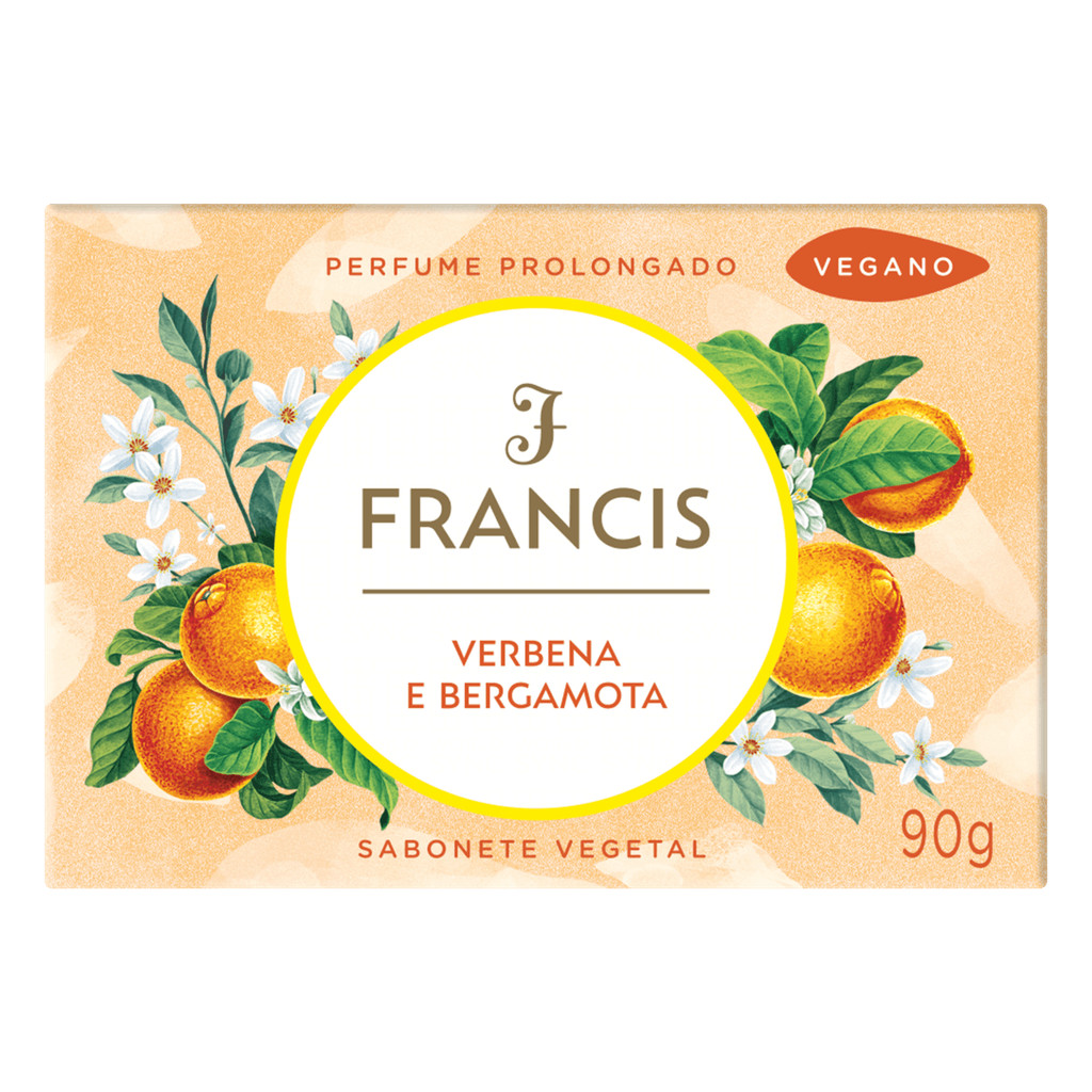 Kit C/ 2 Sabonete Em Barra Francis Verbena e Bergamota 90G