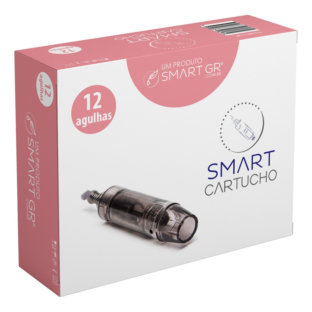 Cartucho Para Smart Derma Pen Preto 12 Agulhas 10un Smart Gr