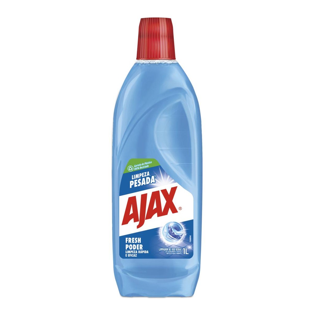 Limpador Limpeza Pesada Ajax Fresh Poder Frasco 1l em Oferta na Shopee