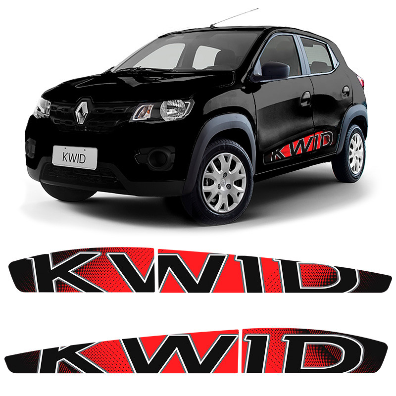 Faixa Kwid 2018 2019 2020 2021 2022 Adesivo Lateral Vermelho em Oferta na Shopee