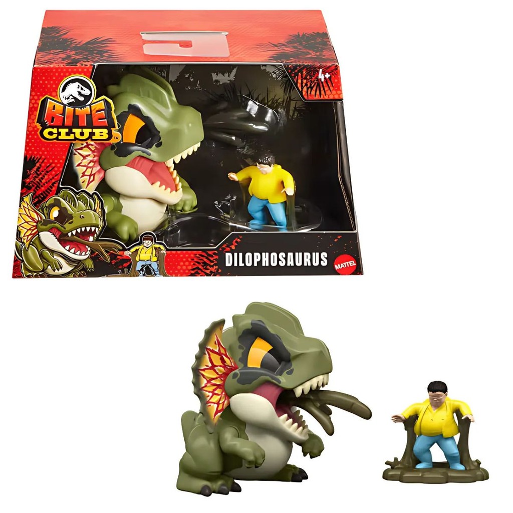 Jurassic World Bite Club Dinossauro Dilophosaurus - Mattel - Hobbies & Collections
