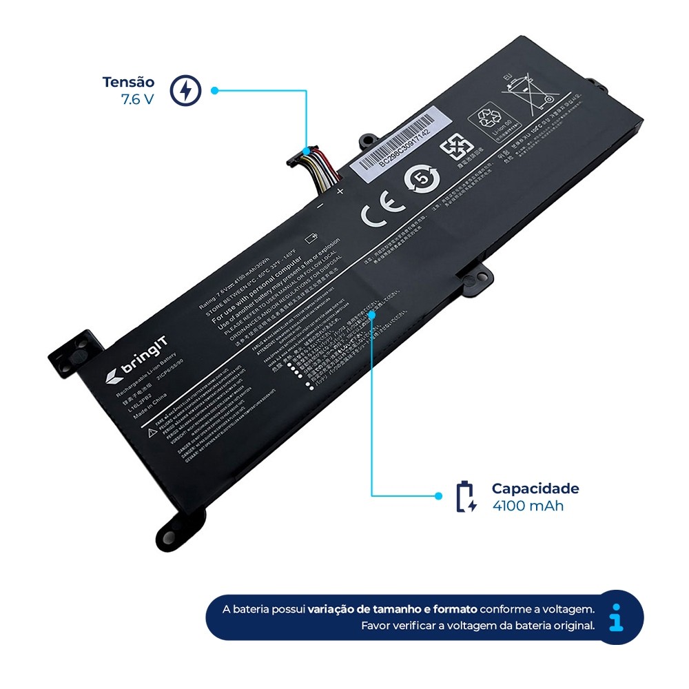 Bateria para Notebook Lenovo Ideapad 320-15IAP | 4100 mAh - Computers & Accessories