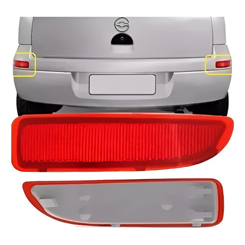 Par De Refletor Traseiro Para-choque Corsa Hatch Maxx Joy