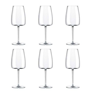 Jogo de 6 Taças de Cristal Para Vinho 510ML Petra Classic em Oferta na Shopee
