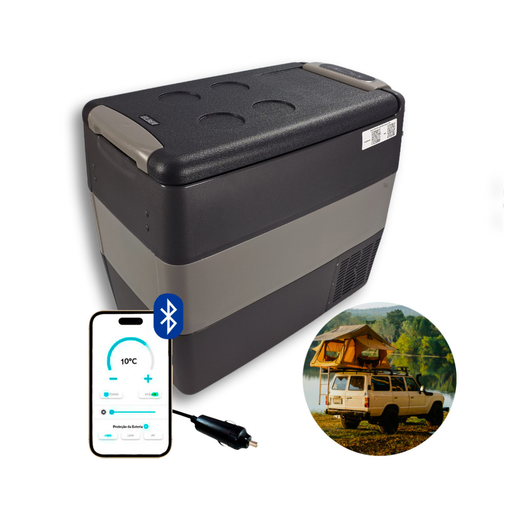 Geladeira Portátil P/Viagens 51 Litros 12v/24v Elber
