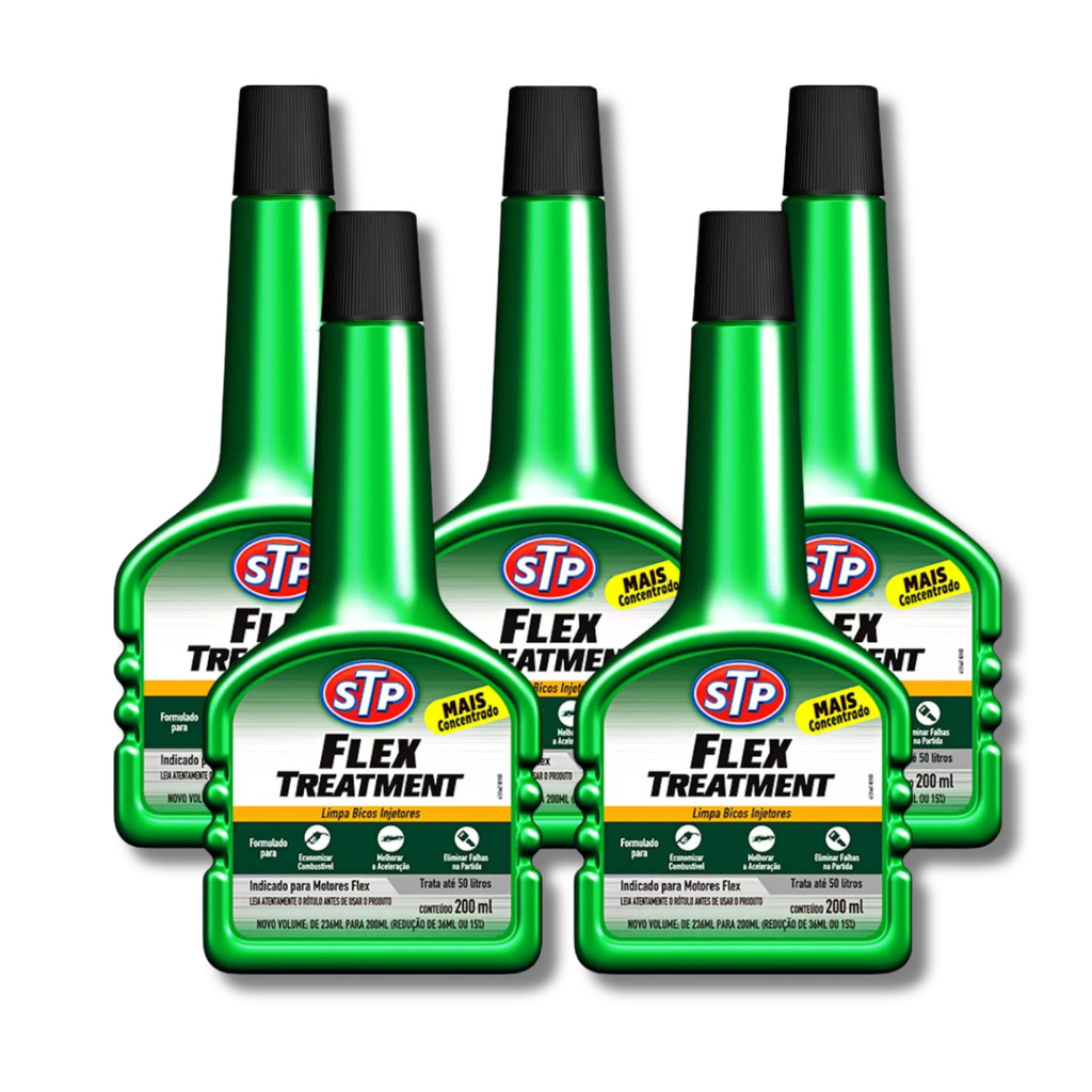 Aditivo Combustível Flex STP Treatment Limpa Bicos Injetores 5 Unidades