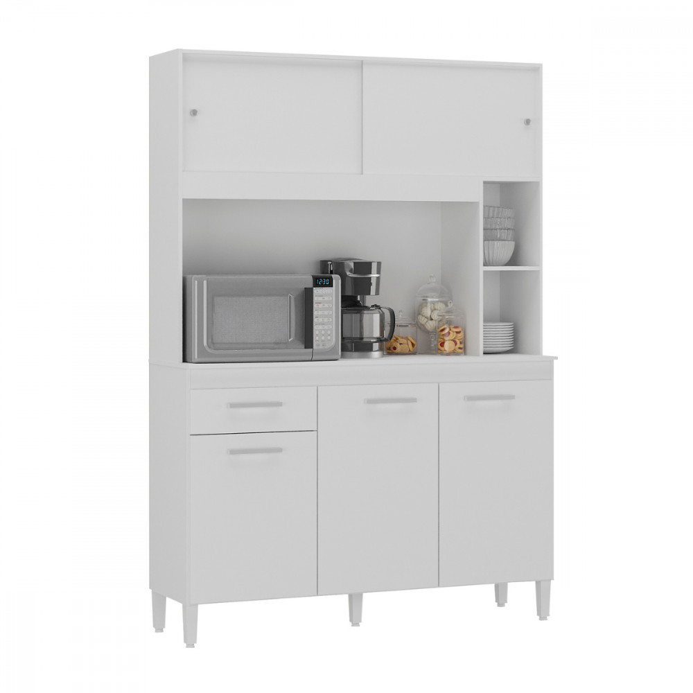Cozinha Compacta Ceara 5 Portas 1 Gaveta Branco Atualle em Oferta na Shopee