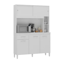 Cozinha Compacta Ceara 5 Portas 1 Gaveta Branco Atualle