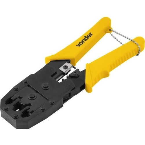Alicate Crimpador Profissional 3 em 1 RJ11 RJ12 RJ45 para Redes e Telefonia ACV245 VONDER · foto 2
