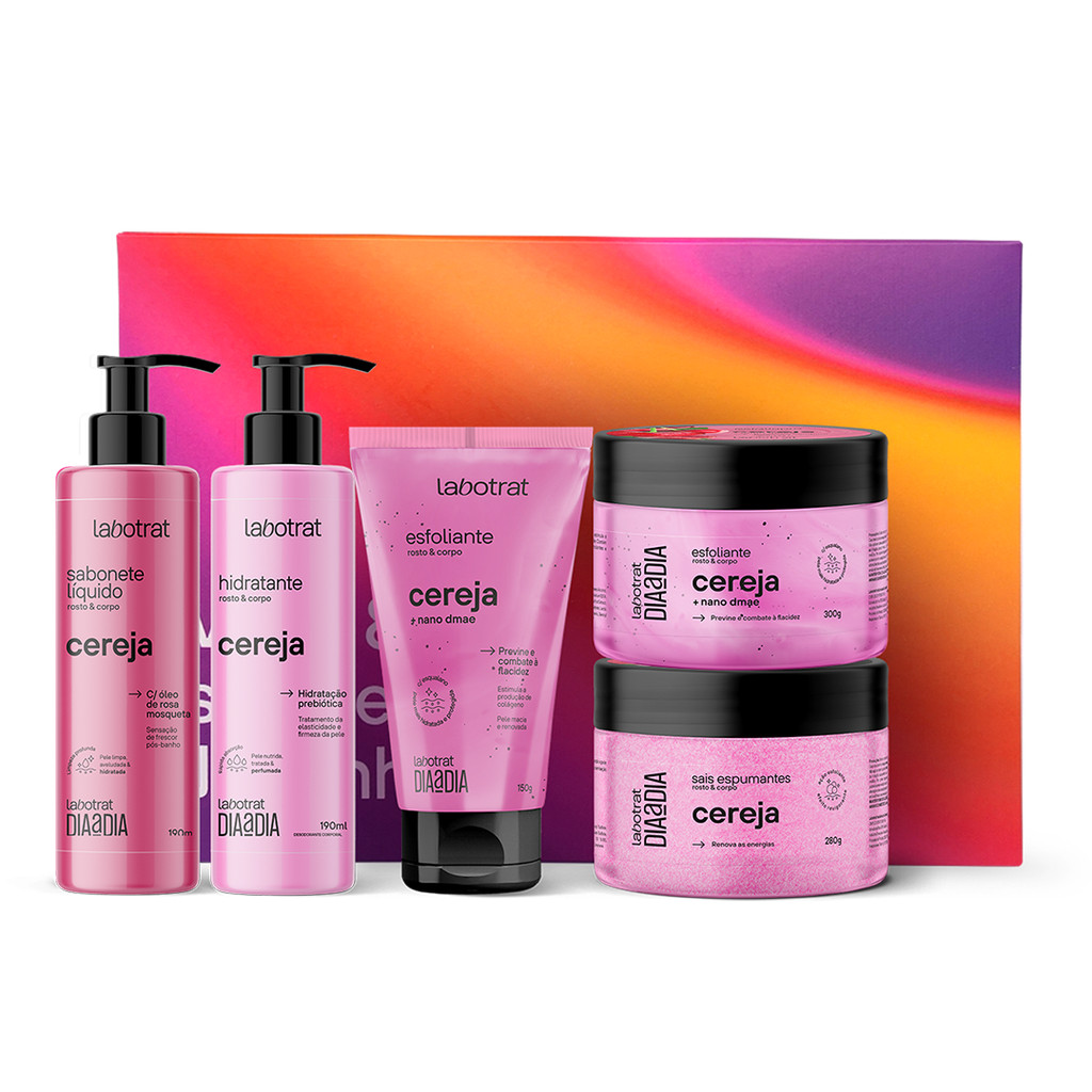 Kit Experiência Cereja Labotrat 5 Itens Dia a Dia