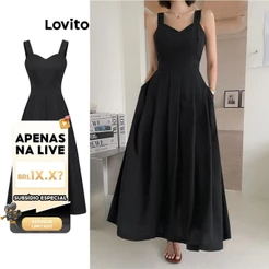 Live Hosts' pick Lovito Elegante Vestido de Baile com Bolsos para Mulheres L74ED305