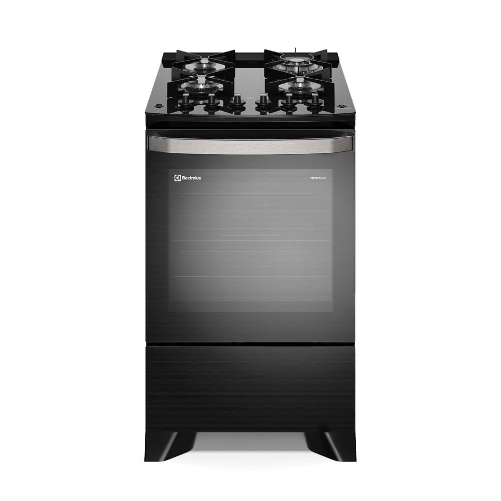 Fogão 4 bocas Electrolux Preto Experience c/ Mesa de Vidro, Grill e PerfectCook360 (FE4CP) em Oferta na Shopee