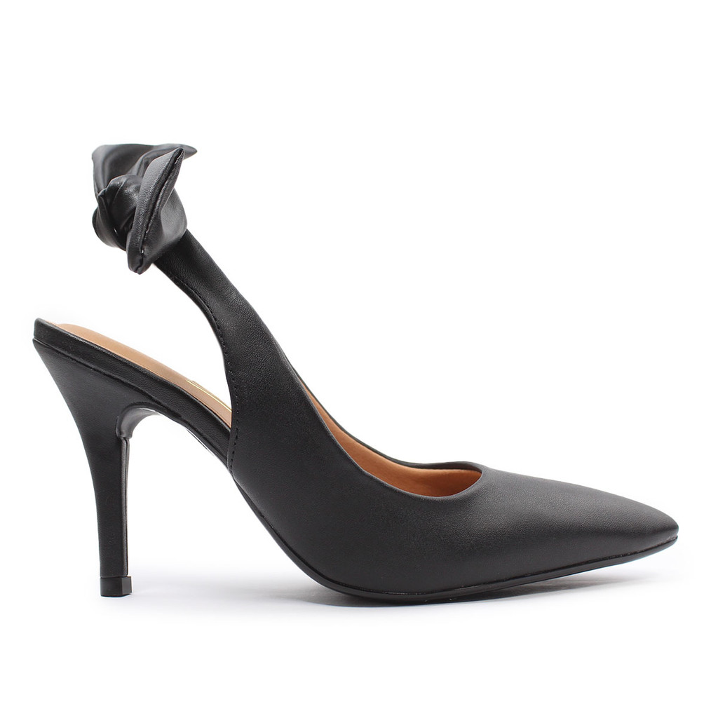 Sapato Feminino Vizzano Napa Laço Preto