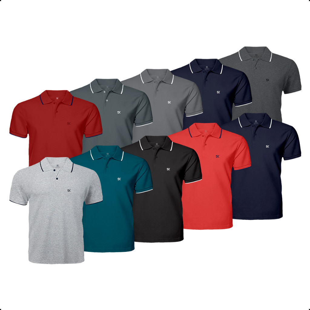 Super Kit Especial 10 Camisas Gola Polo Plus Size G7 G8 G9 Masculinas Sortido Atacado