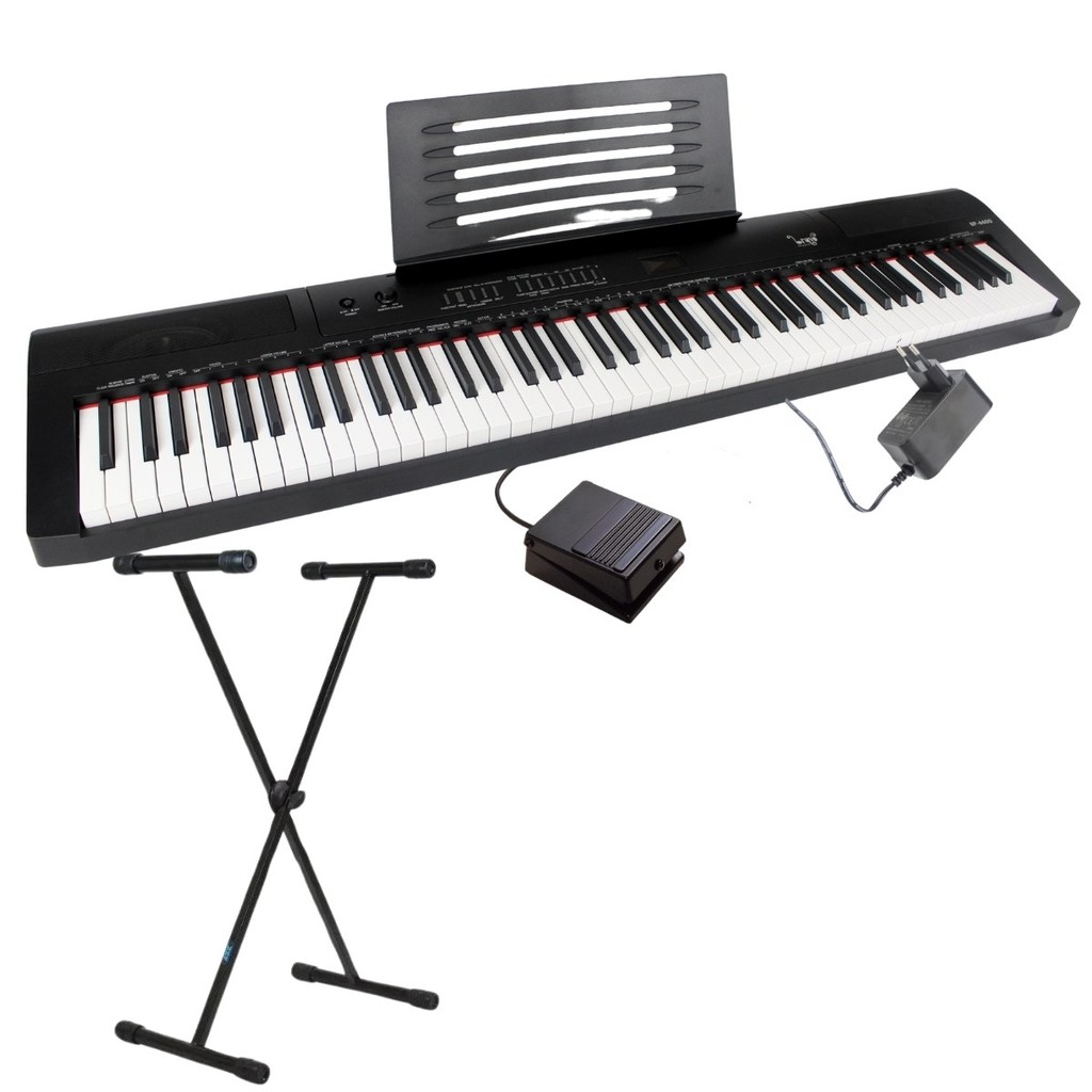 Kit Piano Bravo Bp6600 Digital 88 Teclas Bivolt + Suporte em Oferta na Shopee