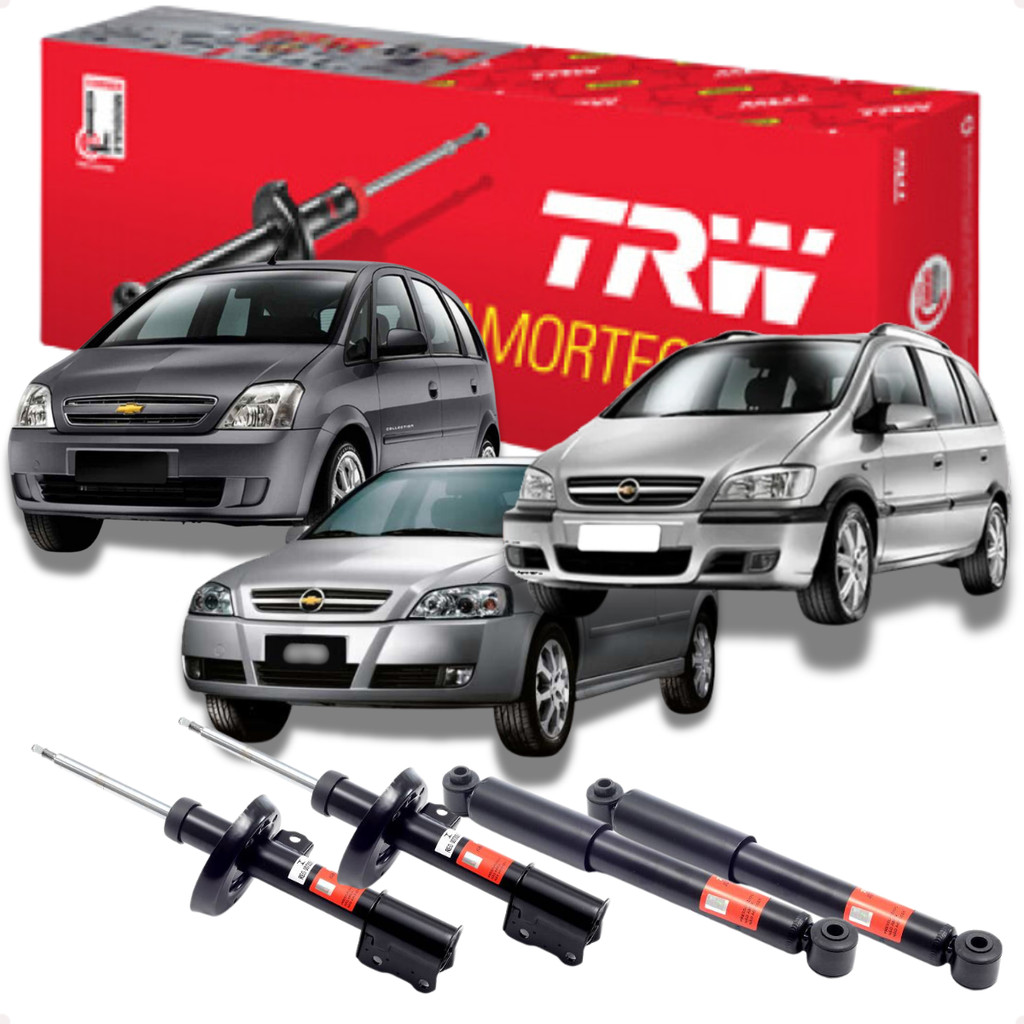 Kit 4 Amortecedor Dianteiro e Traseiro Astra Zafira Meriva Original TRW 1998 a 2012
