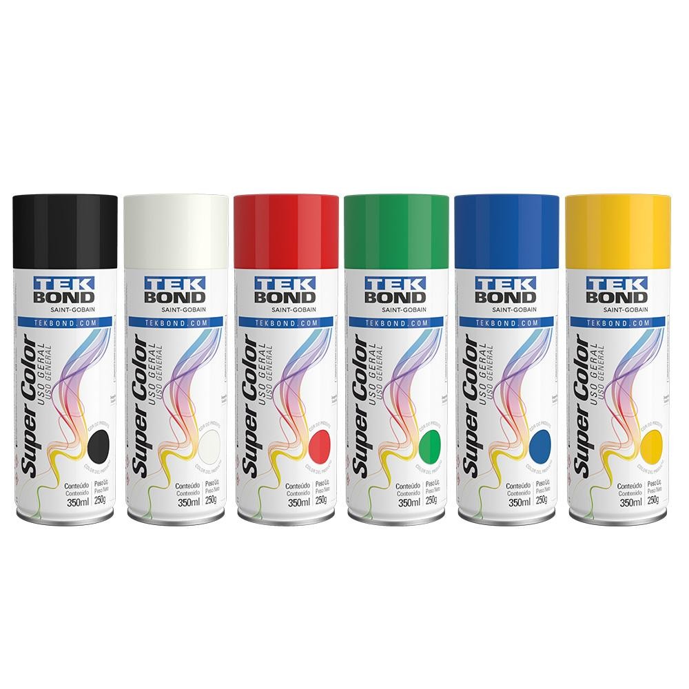 Kit 6 Spray Super Color - Cores Básicas