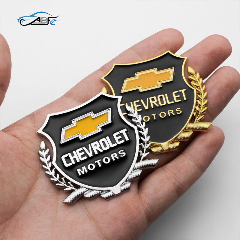 Etiqueta do carro metal janela lateral Badging decalque Chevrolet Onix Cruze S10 Prisma Celta Omega Astra Sonic Aveo
