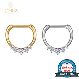 Piercing Daith Conch Septril Meia Argola Titânio Segmento Articulado Detalhes Zircônia em Oferta na Shopee