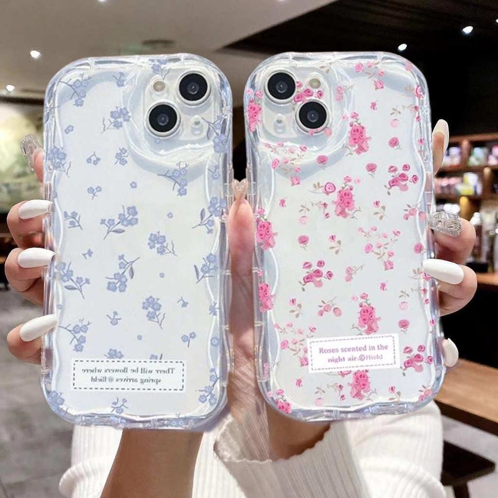 Capa Para Samsung Galaxy S20 S21 S23 FE S24 S22 Ultra Plus A15 A16 A55 A35 A34 A54 A24 A23 A32 De Celular Rosa Flores Fl